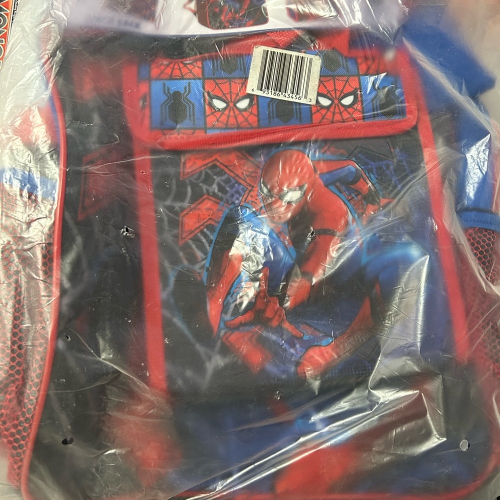 newSpider-Man 5 piece set. Never used in plastic still.